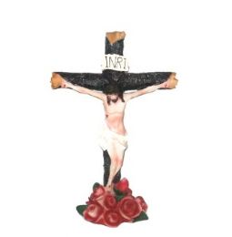 12 Bulk Religious Crucifix Polyresin 12.5 X 2.8 Inches