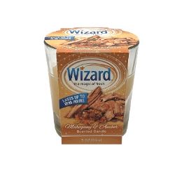 12 Bulk Wizard Candle Mahogany & Amber 3oz