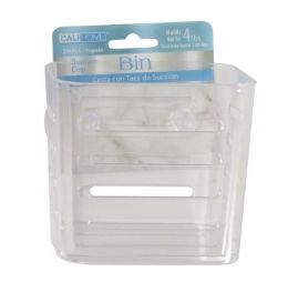 12 Bulk Ch BiN-Suct Cup Clear Sm 4.25x3.25x4 inches