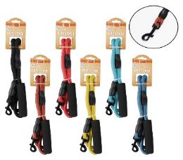 96 Bulk Bp Dog Leash Rope 47in 6 Asst Solid