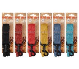 96 Bulk Bp Dog Leash Lg 1x48in 6 Colors