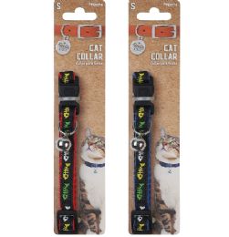 144 Bulk Bp Cat Collar W-Bell Sm 6in Ast Printed