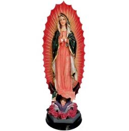 6 Bulk Guadalupe Figurine Polyresin 18 X 6.5 X 6.5 Inches