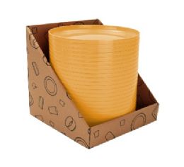 96 Bulk Bh Pl Round Plate Yellow 7.4in Pdq