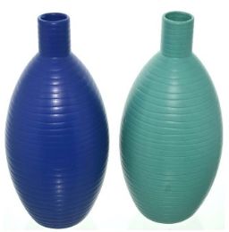 6 Bulk Ceramic Vase 2 Assorted 6 X 6 X 12.75 Inches