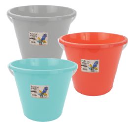 24 Bulk Bh Plastic Bucket 3.4ga; 13lt, 3 Colors