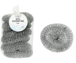 48 Bulk Bh Metal Scouring Pads 6ct 3x1 in