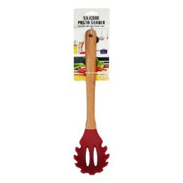 48 Bulk Silicone Pasta Server Red 12.5 Inches