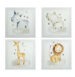 24 Bulk Baby Animal Asst Canvas Art 8 X 8 Inches