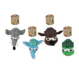 48 Bulk Bp Pet Rope Toy Asst Animals 4.9-7in