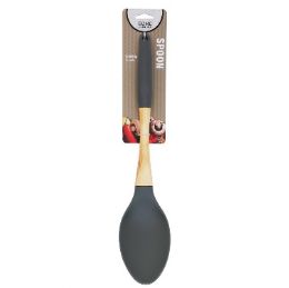 72 Bulk Nylon Spoon Grey 13 Inches