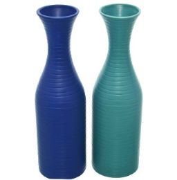 12 Bulk Ceramic Vase 2 Assorted 4 X 4 X 14.75 Inches