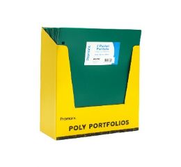 48 Bulk Promarx 2 Pocket Green Portfolio Poly