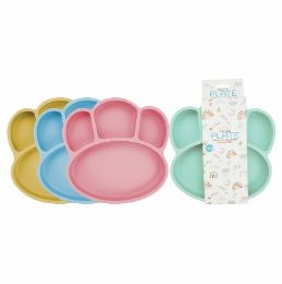 48 Bulk Bonita Home Silicone Baby Feeding Plate Asst