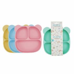 48 Bulk Bonita Home Silicone Baby Panda Plate Asst