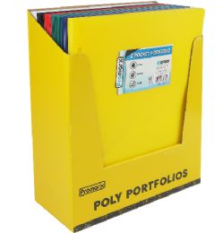 48 Bulk Promarx 2 Pocket Asst Poly Portfolio