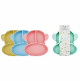 48 Bulk Bonita Homebh Silicone Baby Monkey Plate Asst