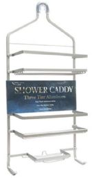 6 Bulk Chrome Aluminum Shower Caddy