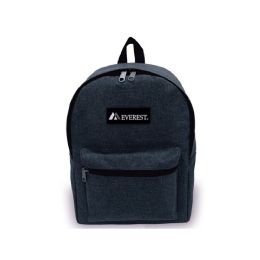 20 Bulk Denim Backpack 15 inch Black