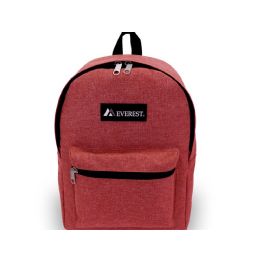 20 Bulk Denim Backpack 15 inch Red