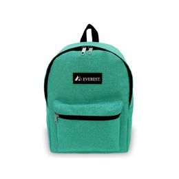 20 Bulk Denim Backpack 15 inch Ocean Green