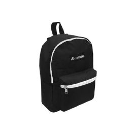 30 Bulk Basic Color Block Backpack In Black White
