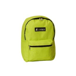 30 Bulk Basic Color Block Backpack In Lime