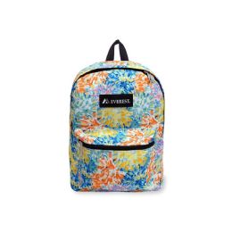 30 Bulk Basic Pattern Backpack In Watercolor Print