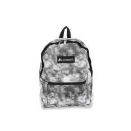 30 Bulk Basic Pattern Backpack In Black Tie Dye Print