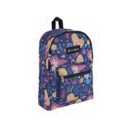30 Bulk Basic Pattern Backpack In Mermaid Print