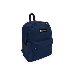 20 Bulk Classic Laptop Backpack Navy 13 inch W X 16.5 inch H X 6.5 inch D