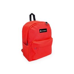 20 Bulk Classic Laptop Backpack Red 13 inch W X 16.5 inch H X 6.5 inch D