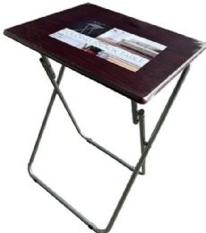 6 Bulk Cherry Wooden Folding Snack Table