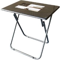 4 Bulk Jumbo Wooden Folding Snack Table Black