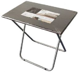 4 Bulk Jumbo Wooden Folding Snack Table Brown