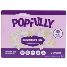 12 Bulk Microwave Popcorn 8.46oz 3ct Bag Marshmallow Treat Gourmet Popfully