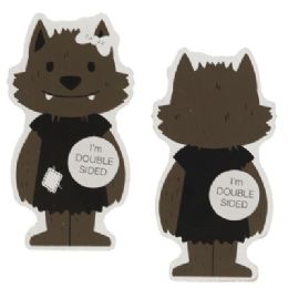24 Bulk Tabletop Art 3x6x1 Girl Werewolf Reversible