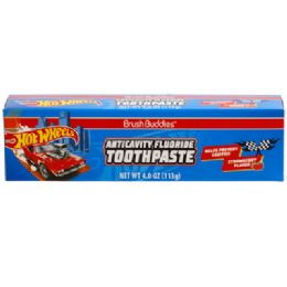 24 Bulk Toothpaste Hot Wheels 4oz Strawberry Boxed