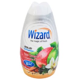 12 Bulk Air Freshener 7.8oz Solid Adjustable Wizard Apple Cinnamon & Vanilla Bean