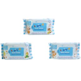 48 Bulk Baby Wipes 72ct Assorted Aloe Vera & Chamomile Smart Care Universal Baby 24pc Pdq