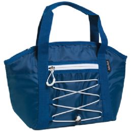 24 Bulk Cooler 12can Insulated Bungee Navy