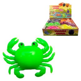 12 Bulk 5 inch Squishy Neon Crab