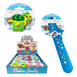 24 Bulk Sealife Slap Bracelet