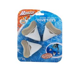 12 Bulk 3 Pc Shark Tooth Dive Toys
