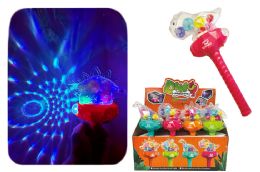 12 Bulk 12 inch Light & Sound Dinosaur Stick