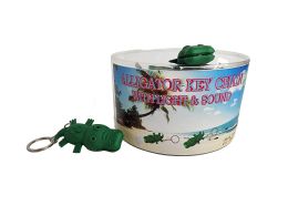 24 Bulk Alligator Keychain W/light & Sound