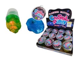 12 Bulk Crystal Glitter Slime W/light