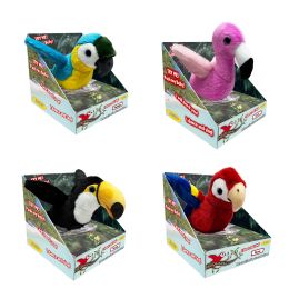 12 Bulk Squakimals Tropical Bird Slap Bracelet - 3 Asst. Styles