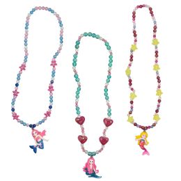12 Bulk Fimo Mermaid NecklacE-3 Asst. Styles