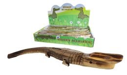 12 Bulk 16 inch Wooden Alligator